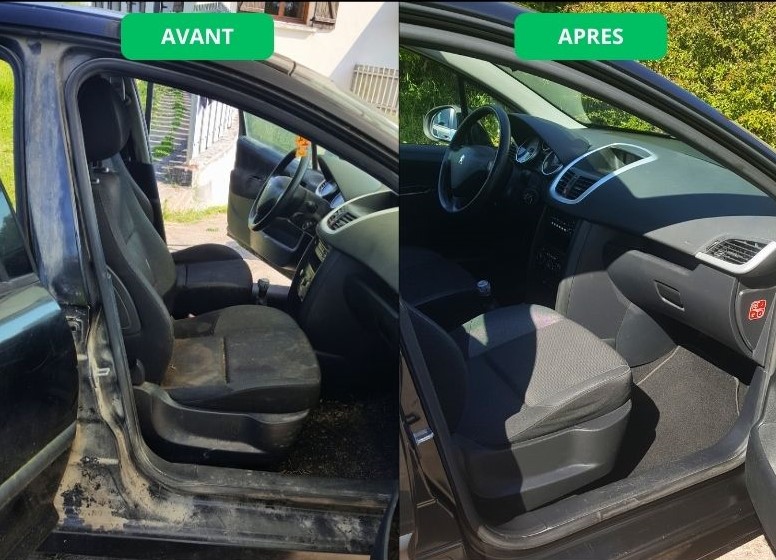 Avant-Après nettoyage intérieur
